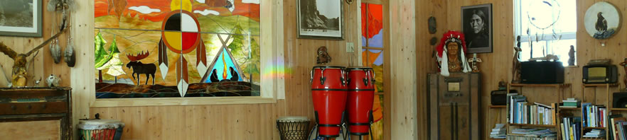 Le salon du chalet principal